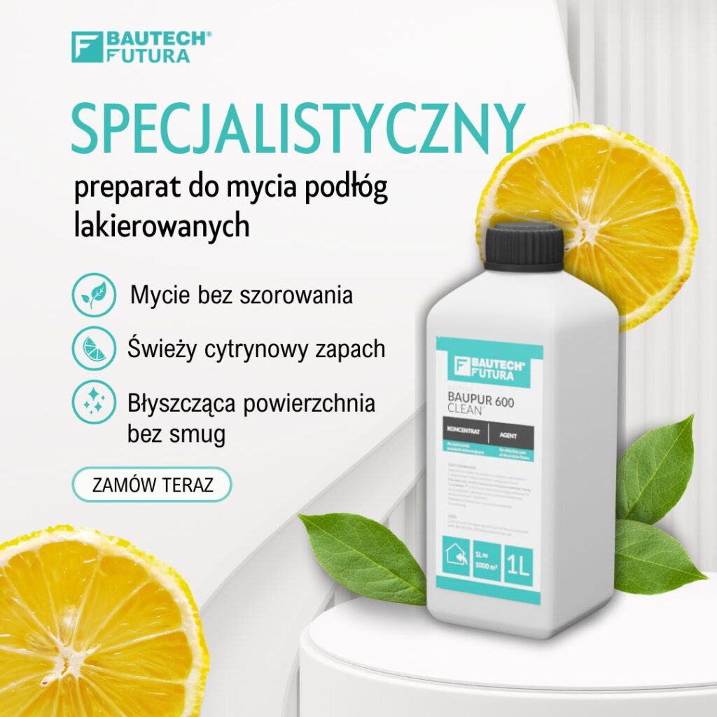 Preparat do mycia posadzek lakierowanych