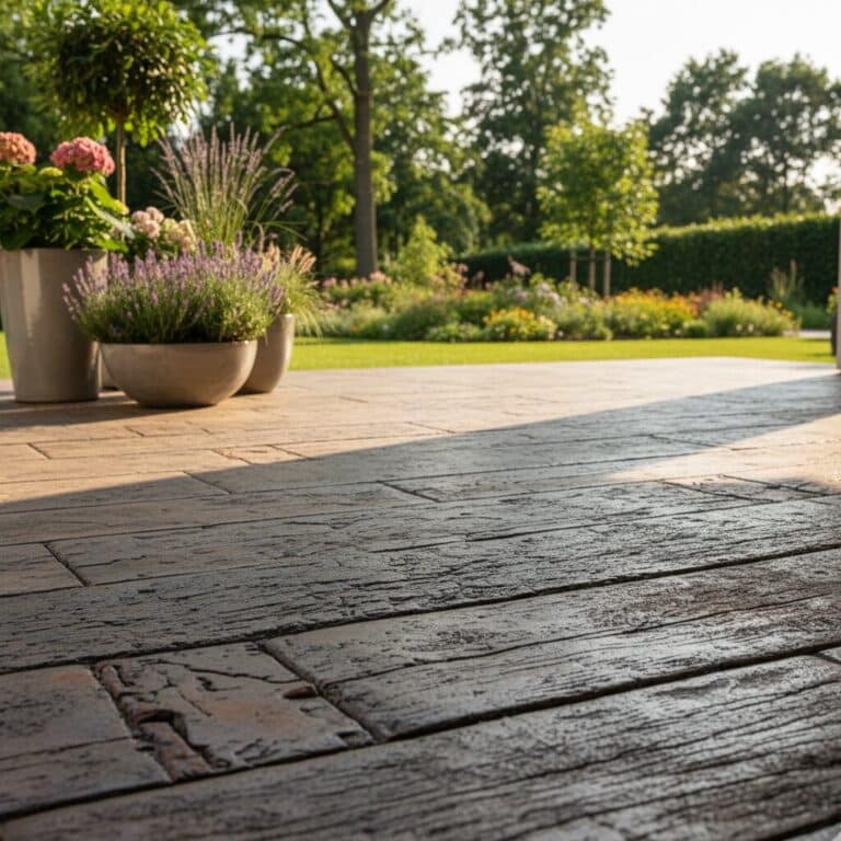 Beton odciskany na taras. Bautech_m.com