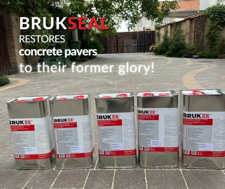 BRUKSEAL Restores Concrete Pavers To Their Former Glory