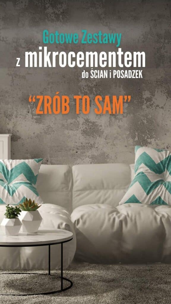 Gotowe zestawy do samodzielnego zrobienia mikrocementu MIKROCEMENT CREATIVO ONE (1)