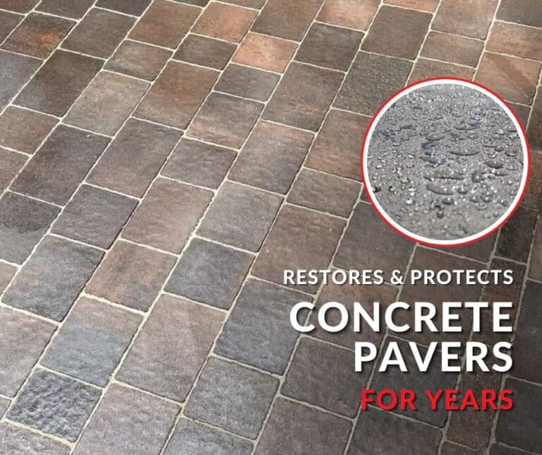 Restores & Protects Concrete Pavers For Years